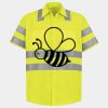 Men's High Visibility Safety Short Sleeve Work Shirt Thumbnail