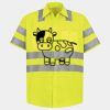 Men's High Visibility Safety Short Sleeve Work Shirt Thumbnail