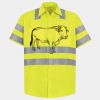 Men's High Visibility Safety Short Sleeve Work Shirt Thumbnail