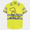 Men's High Visibility Safety Short Sleeve Work Shirt Thumbnail