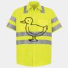 Men's High Visibility Safety Short Sleeve Work Shirt Thumbnail