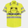 Men's High Visibility Safety Short Sleeve Work Shirt Thumbnail