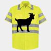 Men's High Visibility Safety Short Sleeve Work Shirt Thumbnail