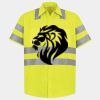 Men's High Visibility Safety Short Sleeve Work Shirt Thumbnail