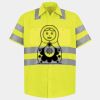 Men's High Visibility Safety Short Sleeve Work Shirt Thumbnail