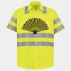 Men's High Visibility Safety Short Sleeve Work Shirt Thumbnail