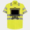 Men's High Visibility Safety Short Sleeve Work Shirt Thumbnail