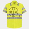 Men's High Visibility Safety Short Sleeve Work Shirt Thumbnail
