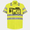 Men's High Visibility Safety Short Sleeve Work Shirt Thumbnail