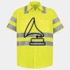 Men's High Visibility Safety Short Sleeve Work Shirt Thumbnail