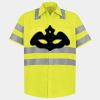 Men's High Visibility Safety Short Sleeve Work Shirt Thumbnail