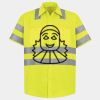Men's High Visibility Safety Short Sleeve Work Shirt Thumbnail