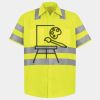 Men's High Visibility Safety Short Sleeve Work Shirt Thumbnail