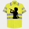 Men's High Visibility Safety Short Sleeve Work Shirt Thumbnail