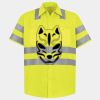 Men's High Visibility Safety Short Sleeve Work Shirt Thumbnail