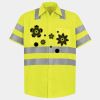 Men's High Visibility Safety Short Sleeve Work Shirt Thumbnail