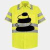 Men's High Visibility Safety Short Sleeve Work Shirt Thumbnail