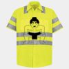 Men's High Visibility Safety Short Sleeve Work Shirt Thumbnail