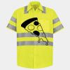 Men's High Visibility Safety Short Sleeve Work Shirt Thumbnail