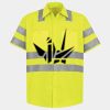 Men's High Visibility Safety Short Sleeve Work Shirt Thumbnail