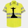 Men's High Visibility Safety Short Sleeve Work Shirt Thumbnail