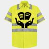 Men's High Visibility Safety Short Sleeve Work Shirt Thumbnail