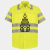Men's High Visibility Safety Short Sleeve Work Shirt Thumbnail