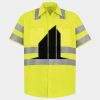 Men's High Visibility Safety Short Sleeve Work Shirt Thumbnail