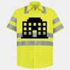 Men's High Visibility Safety Short Sleeve Work Shirt Thumbnail