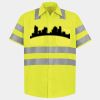 Men's High Visibility Safety Short Sleeve Work Shirt Thumbnail
