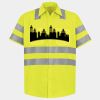 Men's High Visibility Safety Short Sleeve Work Shirt Thumbnail