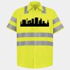 Men's High Visibility Safety Short Sleeve Work Shirt Thumbnail