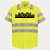 Men's High Visibility Safety Short Sleeve Work Shirt Thumbnail