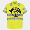 Men's High Visibility Safety Short Sleeve Work Shirt Thumbnail