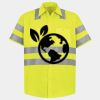 Men's High Visibility Safety Short Sleeve Work Shirt Thumbnail