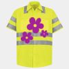 Men's High Visibility Safety Short Sleeve Work Shirt Thumbnail