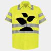 Men's High Visibility Safety Short Sleeve Work Shirt Thumbnail