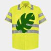 Men's High Visibility Safety Short Sleeve Work Shirt Thumbnail