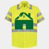 Men's High Visibility Safety Short Sleeve Work Shirt Thumbnail