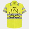 Men's High Visibility Safety Short Sleeve Work Shirt Thumbnail