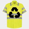 Men's High Visibility Safety Short Sleeve Work Shirt Thumbnail