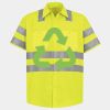 Men's High Visibility Safety Short Sleeve Work Shirt Thumbnail