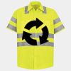 Men's High Visibility Safety Short Sleeve Work Shirt Thumbnail