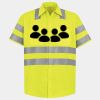 Men's High Visibility Safety Short Sleeve Work Shirt Thumbnail