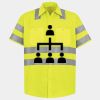 Men's High Visibility Safety Short Sleeve Work Shirt Thumbnail