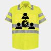 Men's High Visibility Safety Short Sleeve Work Shirt Thumbnail