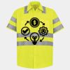 Men's High Visibility Safety Short Sleeve Work Shirt Thumbnail