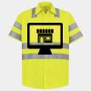 Men's High Visibility Safety Short Sleeve Work Shirt Thumbnail