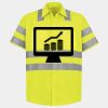 Men's High Visibility Safety Short Sleeve Work Shirt Thumbnail