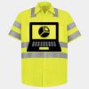 Men's High Visibility Safety Short Sleeve Work Shirt Thumbnail